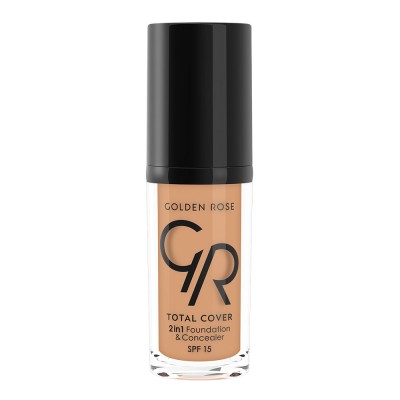 GOLDEN ROSE Total Cover 2 in 1 Foundation & Concealer 10